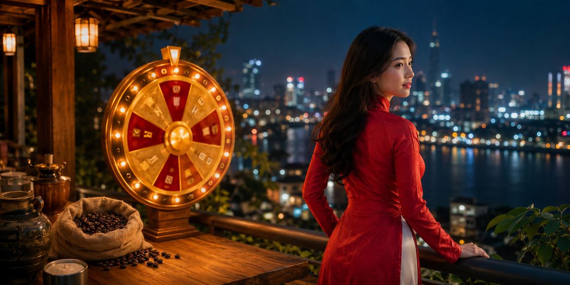 Người chơi roulette tại Hà Nội trong trang phục áo dài truyền thống tại không gian casino sang trọng
